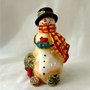 Vintage C.I.C. Susan Winget Snowman Salt Shaker Only VGUC